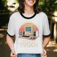 Geek Please Be Patient I'm From The 1900s Retro Computer PC Unisex Cotton Ringer T-Shirt