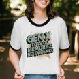 Gen X Lots Of Memories No Evidence Nostalgia Throwback Quote Premium Tri-Blend Unisex Cotton Ringer T-Shirt