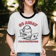 Go Away I´m Introverting Stay Home Socially Awkward Unisex Cotton Ringer T-Shirt Go Away I´m Introverting Stay Home Socially Awkward Unisex Cotton Ringer T-Shirt