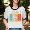 I Like Golf And Maybe 3 People Introvert Raglan Baseball Tee Unisex Cotton Ringer T-Shirt