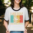I Like Golf And Maybe 3 People Introvert Unisex Cotton Ringer T-Shirt I Like Golf And Maybe 3 People Introvert Unisex Cotton Ringer T-Shirt