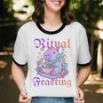 Goth Capybara Ramen Ritual Feasting Soft Introvert Art Unisex Cotton Ringer T-Shirt Goth Capybara Ramen Ritual Feasting Soft Introvert Art Unisex Cotton Ringer T-Shirt