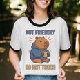 Grouchy Capybara Not Friendly Do Not Touch Introvert Premium Tri-Blend Unisex Cotton Ringer T-Shirt Grouchy Capybara Not Friendly Do Not Touch Introvert Premium Tri-Blend Unisex Cotton Ringer T-Shirt