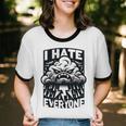 I Hate Everyone Introvert Anti-Social Dark Humor Unisex Cotton Ringer T-Shirt I Hate Everyone Introvert Anti-Social Dark Humor Unisex Cotton Ringer T-Shirt