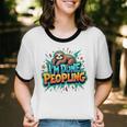 I'm Done Peopling Introvert Sloth Unisex Cotton Ringer T-Shirt I'm Done Peopling Introvert Sloth Unisex Cotton Ringer T-Shirt