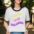 I'm Just Social Distancing Introvert Funny Unisex Cotton Ringer T-Shirt I'm Just Social Distancing Introvert Funny Unisex Cotton Ringer T-Shirt