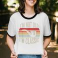 I'm Not Old I'm Classic Pipe Nostalgia Unisex Cotton Ringer T-Shirt