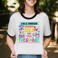I'm A Toddler I Have No Ideas Retro Vintage 90s Nostalgia Premium Tri-Blend Unisex Cotton Ringer T-Shirt