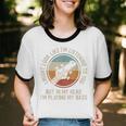 Introvert Bass Guitarist Musician Playing Bass Guitar Unisex Cotton Ringer T-Shirt