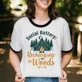 Introvert Camping Social Battery Recharging In The Woods Unisex Cotton Ringer T-Shirt Introvert Camping Social Battery Recharging In The Woods Unisex Cotton Ringer T-Shirt