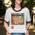 Introvert Capybara Rodent Animal Lover Antisocial Retro Unisex Cotton Ringer T-Shirt