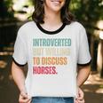 Introvert Cute Horse Lover Horse Riding Equestrian Unisex Cotton Ringer T-Shirt Introvert Cute Horse Lover Horse Riding Equestrian Unisex Cotton Ringer T-Shirt