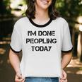 Introvert Design For Introverted Men And Women Unisex Cotton Ringer T-Shirt