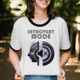 Introvert Mode Finding Inner Peace In Silence Unisex Cotton Ringer T-Shirt