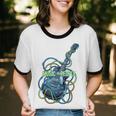 Introvert Music Lover Electric Guitar Rock Unisex Cotton Ringer T-Shirt