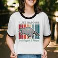 Introvert Raccoon Animal Lover Trash Panda Antisocial Retro Unisex Cotton Ringer T-Shirt