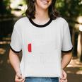 Introvert Socially Drained Battery Unisex Cotton Ringer T-Shirt