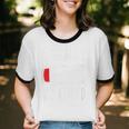 Introvert Socially Drained Battery Unisex Cotton Ringer T-Shirt