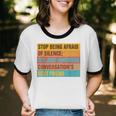 Introvert Stop Being Afraid Of Silence Just Awkward Unisex Cotton Ringer T-Shirt Introvert Stop Being Afraid Of Silence Just Awkward Unisex Cotton Ringer T-Shirt