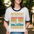 Introvert But Willing To Discuss Running Unisex Cotton Ringer T-Shirt