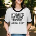 Introverted Archaeologist Archaeology Introvert Unisex Cotton Ringer T-Shirt Introverted Archaeologist Archaeology Introvert Unisex Cotton Ringer T-Shirt