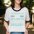 Introverted Biology Science Biologist Introverts Unisex Cotton Ringer T-Shirt Introverted Biology Science Biologist Introverts Unisex Cotton Ringer T-Shirt
