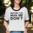 Introverted Joke Before You Hug Me Don't Introvert Sarcastic Unisex Cotton Ringer T-Shirt Introverted Joke Before You Hug Me Don't Introvert Sarcastic Unisex Cotton Ringer T-Shirt