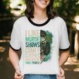 Introverted Murder Shows True Crime Lovers Introvert Unisex Cotton Ringer T-Shirt Introverted Murder Shows True Crime Lovers Introvert Unisex Cotton Ringer T-Shirt