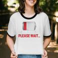 Introverted Please Wait Introvert Saying Sarcasm Unisex Cotton Ringer T-Shirt