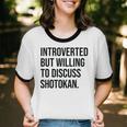 Introverted Shotokan Karate Introvert Unisex Cotton Ringer T-Shirt