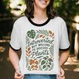 Introverted But Willing To Discuss Plants Botanical Unisex Cotton Ringer T-Shirt
