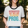 Introverted But Willing To Discuss Prog Rock Music Lover Unisex Cotton Ringer T-Shirt Introverted But Willing To Discuss Prog Rock Music Lover Unisex Cotton Ringer T-Shirt