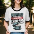 Introverted But Willing Discuss Skincare Unisex Cotton Ringer T-Shirt Introverted But Willing Discuss Skincare Unisex Cotton Ringer T-Shirt