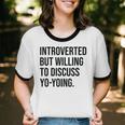 Introverted Yoyo Toy Player Yo-Yo Introvert Unisex Cotton Ringer T-Shirt Introverted Yoyo Toy Player Yo-Yo Introvert Unisex Cotton Ringer T-Shirt