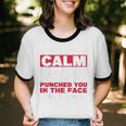 Introverts I May Look Calm But In My Head Unisex Cotton Ringer T-Shirt Introverts I May Look Calm But In My Head Unisex Cotton Ringer T-Shirt