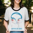 Keep Calm Earthlings Are Strange Alien Introvert Raglan Baseball Tee Unisex Cotton Ringer T-Shirt