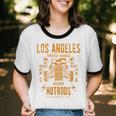 Los Angeles Hotrods Automotive Nostalgia Distressed Premium Tri-Blend Unisex Cotton Ringer T-Shirt Los Angeles Hotrods Automotive Nostalgia Distressed Premium Tri-Blend Unisex Cotton Ringer T-Shirt