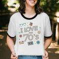 I Love The 70's Retro Nostalgia Unisex Cotton Ringer T-Shirt I Love The 70's Retro Nostalgia Unisex Cotton Ringer T-Shirt