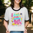 I Love The 90'S 90s Nostalgia Unisex Cotton Ringer T-Shirt