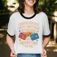Lunch Boxes With Stickers Lunch Box Nostalgia Retro Unisex Cotton Ringer T-Shirt