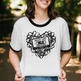 Mixed Tape Emotions Music Lover Nostalgia Quote Premium Tri-Blend Unisex Cotton Ringer T-Shirt