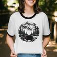 Monster Squonk In Forest Folklore Cryptid Introvert Unisex Cotton Ringer T-Shirt Monster Squonk In Forest Folklore Cryptid Introvert Unisex Cotton Ringer T-Shirt