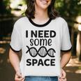I Need Some Space Introvert Astronaut Science Unisex Cotton Ringer T-Shirt