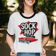 Nostalgia 1950s Sock Hop Dance Unisex Cotton Ringer T-Shirt Nostalgia 1950s Sock Hop Dance Unisex Cotton Ringer T-Shirt