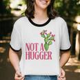 Not a Hugger Sarcastic Introvert Cactus Theme Women Unisex Cotton Ringer T-Shirt Not a Hugger Sarcastic Introvert Cactus Theme Women Unisex Cotton Ringer T-Shirt