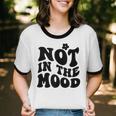 Not In The Mood Anti Social Introvert Sarcastic Retro Unisex Cotton Ringer T-Shirt Not In The Mood Anti Social Introvert Sarcastic Retro Unisex Cotton Ringer T-Shirt