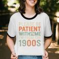 Old People Please Be Patient With Me I'm From The 1900s Premium Unisex Cotton Ringer T-Shirt