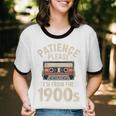 Patience Please I'm From The 1900s Cassette Unisex Cotton Ringer T-Shirt