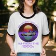 Be Patient With Me I'm From The 1900s Synthwave Unisex Cotton Ringer T-Shirt