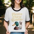 Please Chew Quieter Introvert Duck Lover Unisex Cotton Ringer T-Shirt Please Chew Quieter Introvert Duck Lover Unisex Cotton Ringer T-Shirt